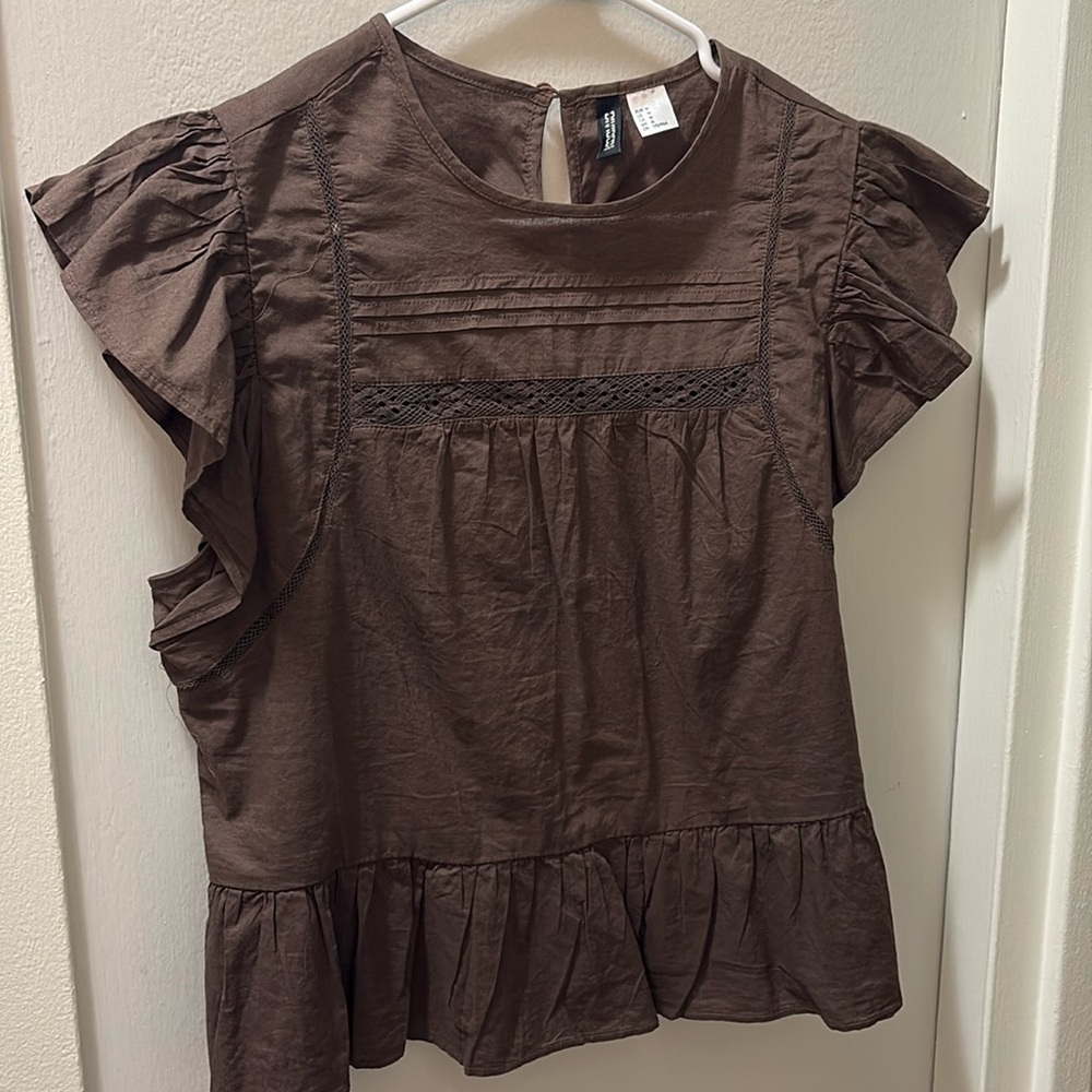 Brown H&M blouse